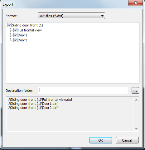 How to export planning data to a CAD program